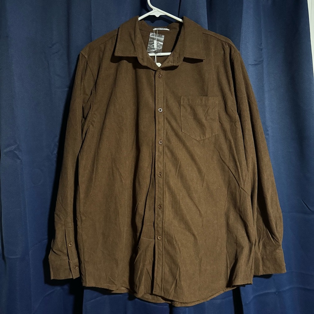 Men's Classic Brown Shirt Jacket